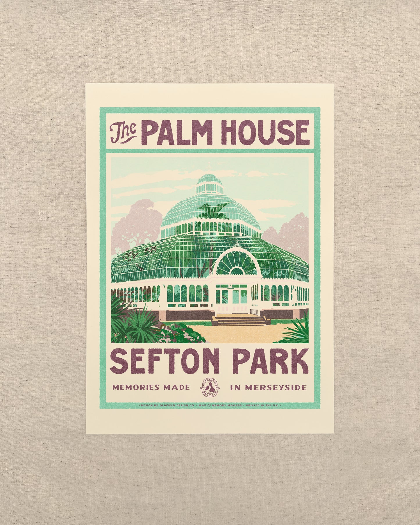 Vintage Visit Sefton Park Print