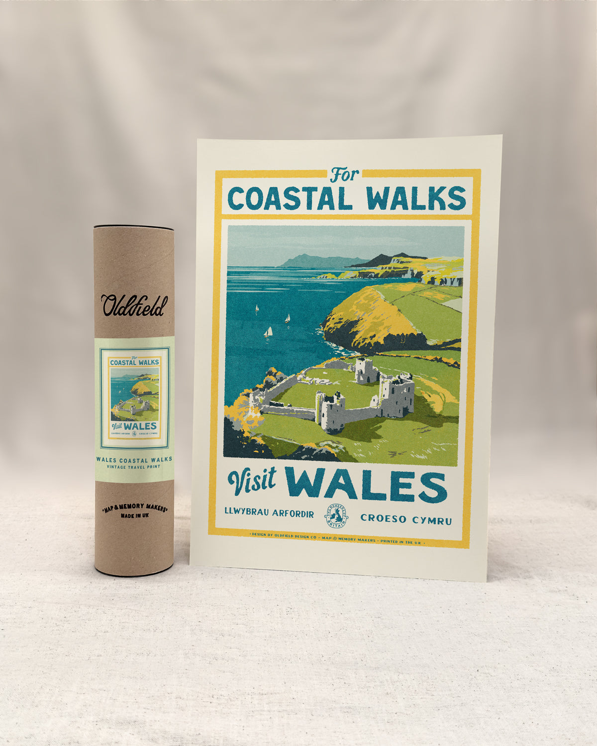 Vintage Visit The Welsh Coast Print