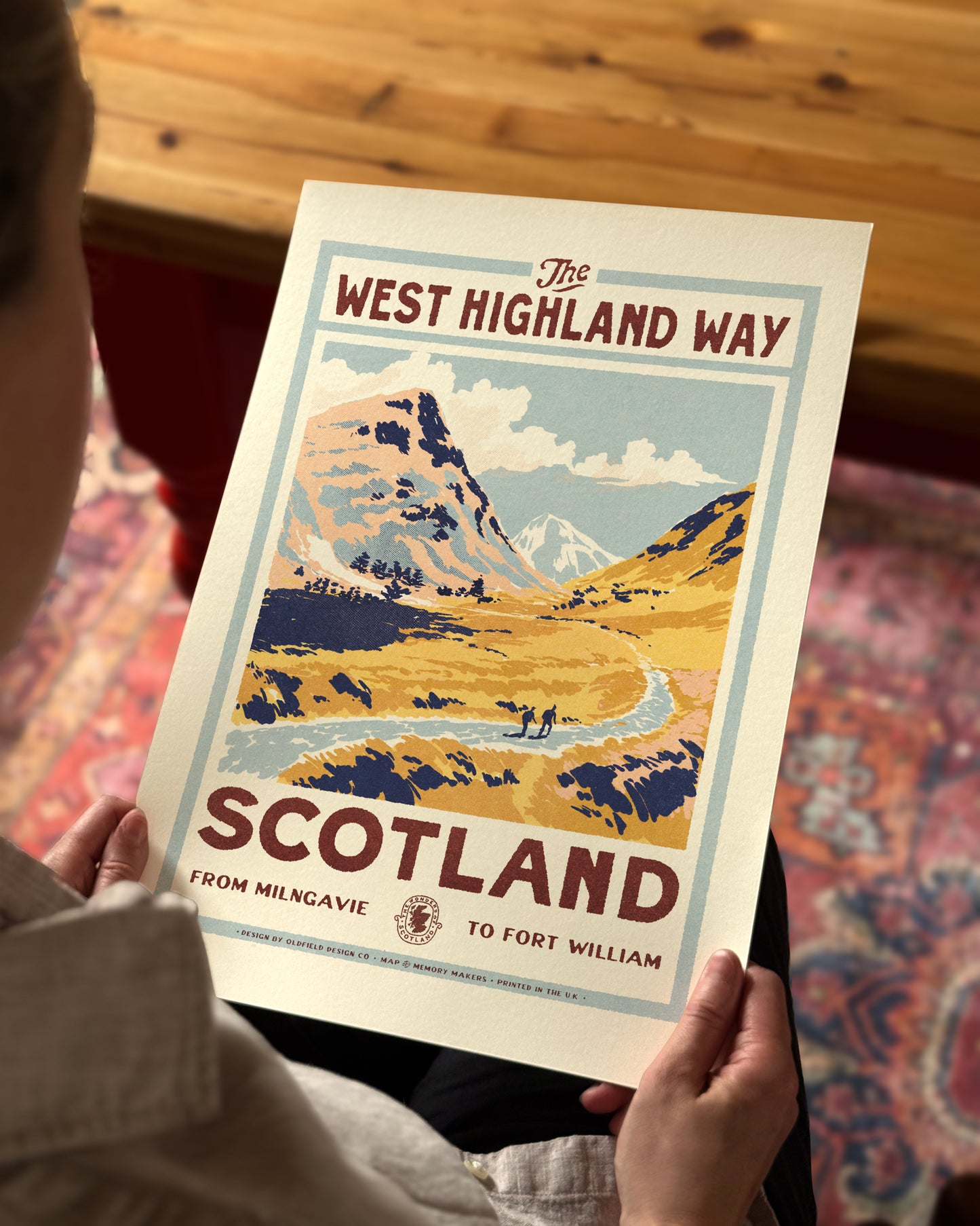 Vintage Visit The West Highland Way Print