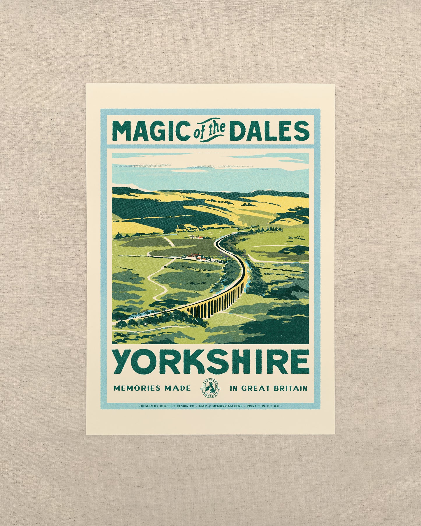Vintage Visit The Yorkshire Dales Print