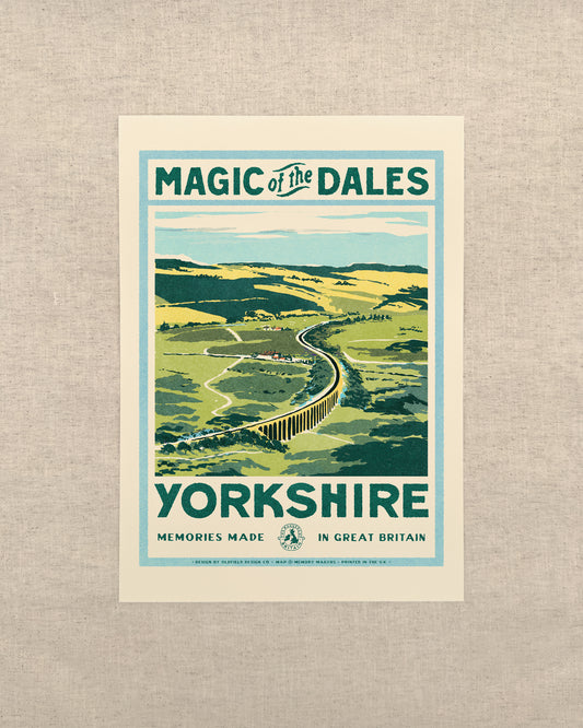 Vintage Visit The Yorkshire Dales Print
