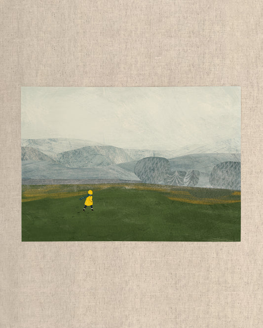 Winter Walk A3 Art Print