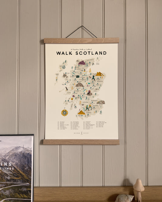 Walk Scotland A3 Map Checklist