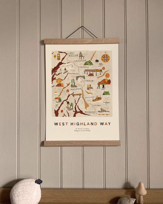 West Highland Way A3 Route Map