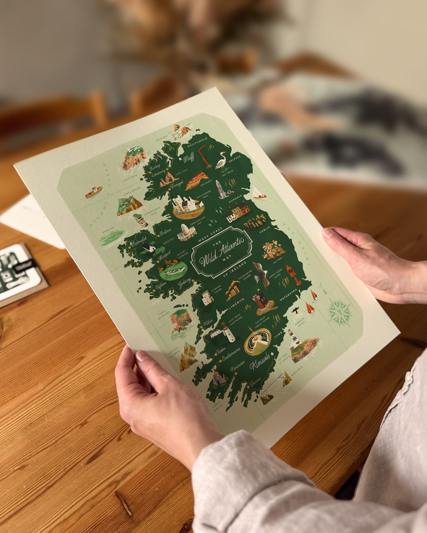 The Wild Atlantic Way A3 Map Print