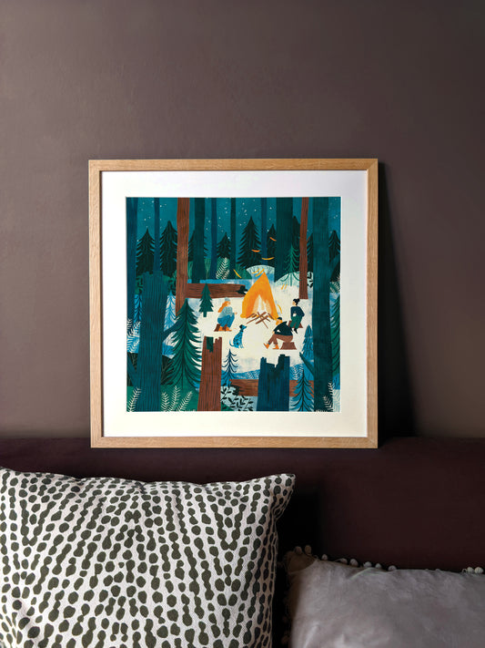 Fire & Stars Art Print