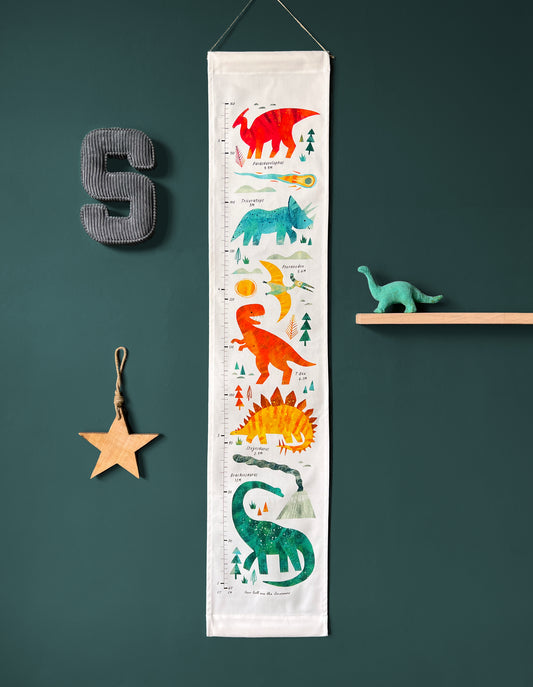 Dinosaur Children's Fabric Height Chart