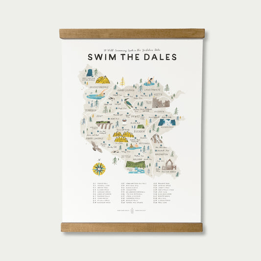 Swim the Dales A3 Map Checklist