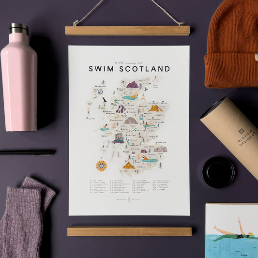 Swim Scotland A3 Map Checklist