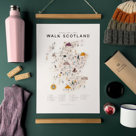 Walk Scotland A3 Map Checklist