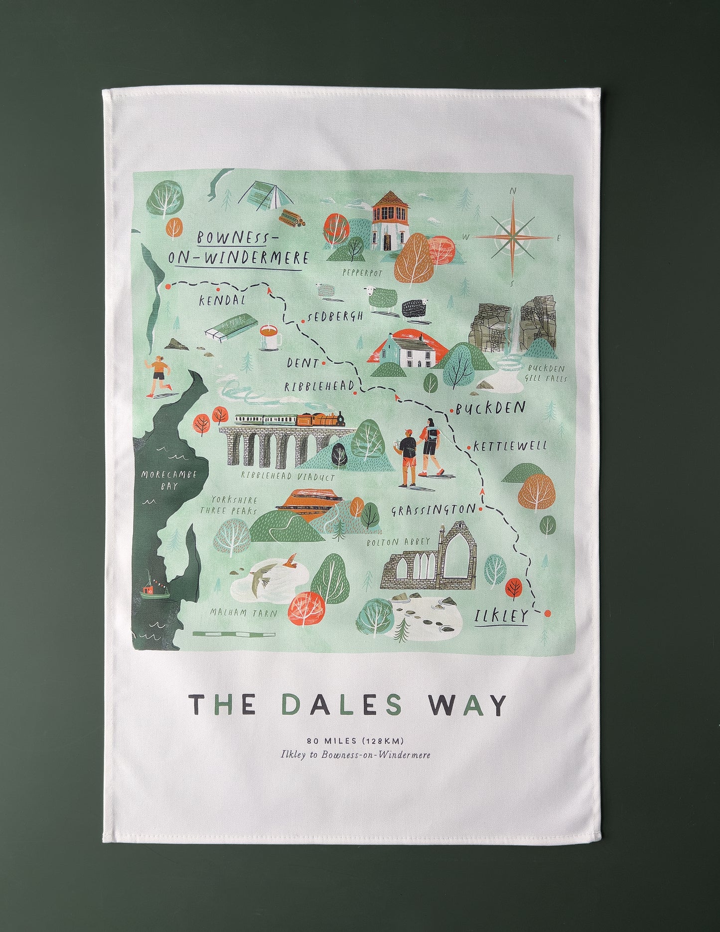 Dales Way Tea Towel